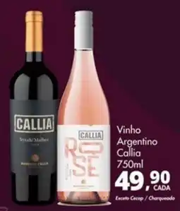 Delta Supermercados Vinho Argentino Callia oferta