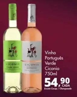 Delta Supermercados Vinho Português Ciconia Verde oferta