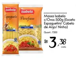 Giassi Supermercados Massa isabela c/ovos oferta