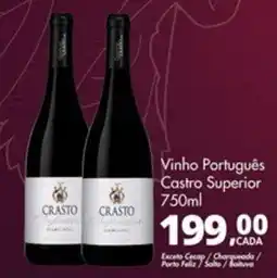 Delta Supermercados Vinho Português Castro Superior oferta