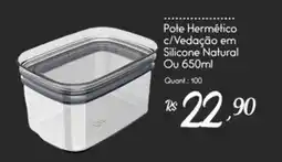 Giassi Supermercados Pote Hermético c/Vedação em Silicone Natural Ou oferta