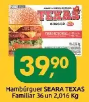 Supermercados Nori Hambúrguer seara texas familiar oferta