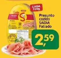 Supermercados Nori Presunto cozido SADIA Fatiado oferta