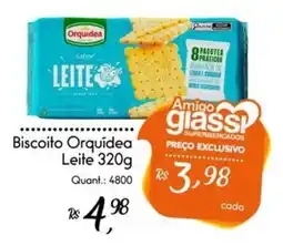 Giassi Supermercados Biscoito Orquidea Leite oferta
