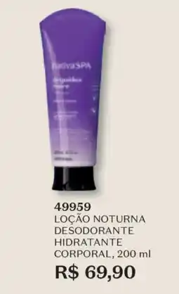 O Boticário Loção noturna desodorante hidratante corporal oferta