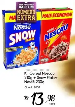 Giassi Supermercados Kit Cereal Nescau + Snow Flakes oferta