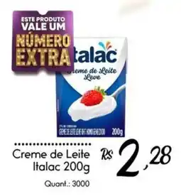 Giassi Supermercados Creme de Leite Italac oferta