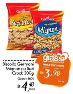 Giassi Supermercados Biscoito Germani Mignon ou Suzi Crock oferta