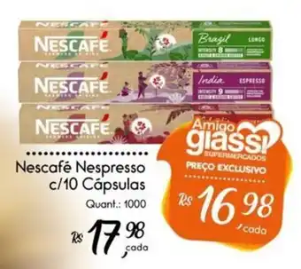 Giassi Supermercados Nescafé Nespresso oferta
