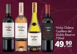 Delta Supermercados Vinho chileno casillero del diablo reserva oferta