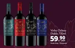 Delta Supermercados Vinho Chileno Diabolo oferta