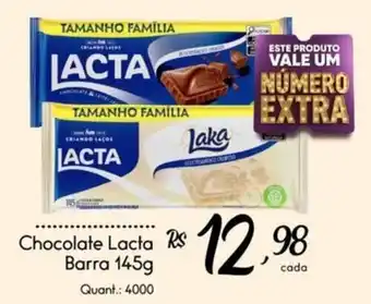 Giassi Supermercados Chocolate Lacta oferta