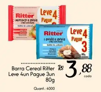 Giassi Supermercados Barra Cereal Ritter oferta