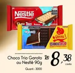 Giassi Supermercados Choco Trio Garoto ou Nestlé oferta