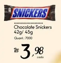 Giassi Supermercados Chocolate snickers oferta