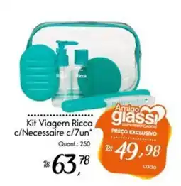 Giassi Supermercados Kit Viagem Ricca c/Necessaire c/7un* oferta