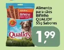 Supermercados Nori Alimento para cães Bifinho QUALIDY Sabores oferta
