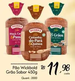 Giassi Supermercados Pão Wickbold Grão Sabor oferta