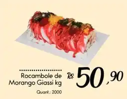 Giassi Supermercados Rocambole de Morango Giassi oferta