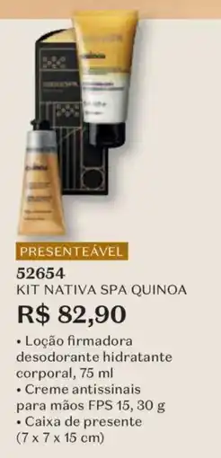 O Boticário Kit nativa spa quinoa oferta