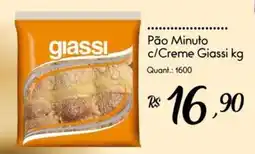Giassi Supermercados Pão Minuto c/Creme Giassi oferta