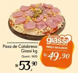 Giassi Supermercados Pizza de Calabresa Giassi kg oferta