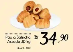 Giassi Supermercados Pão c/Salsicha Assado JD oferta
