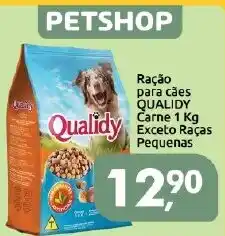 Supermercados Nori Ração para cães QUALIDY Carne 1 Kg Exceto Raças Pequenas oferta