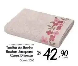 Giassi Supermercados Toalha de Banho Bouton Jacquard Cores Diversas oferta