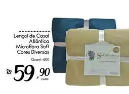Giassi Supermercados Lençol de Casal Atlântica Soft oferta