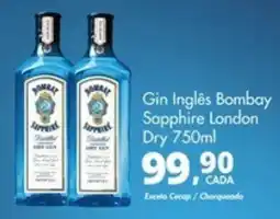 Delta Supermercados Gin inglês bombay sapphire london dry oferta