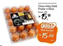 Giassi Supermercados Ovos Linha Gold Frioliar oferta