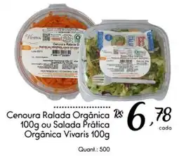 Giassi Supermercados Cenoura Ralada Orgânica oferta
