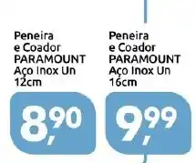 Supermercados Nori Peneira e Coador PARAMOUNT Aço Inox oferta