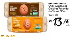 Giassi Supermercados ovos orgânicos caipiras fazenda oferta