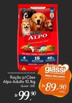 Giassi Supermercados Ração p/Cães Alpo Adulto oferta