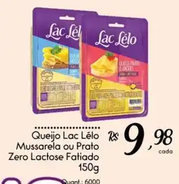 Giassi Supermercados Queijo Lac Lélo Mussarela ou Prato Zero Lactose Fatiado oferta