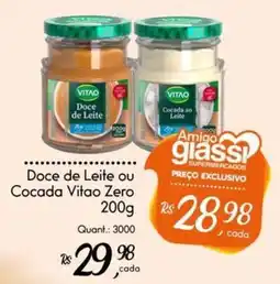 Giassi Supermercados Doce de Leite ou Cocada Vitao Zero oferta
