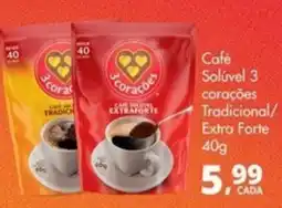 Delta Supermercados Café Solúvel 3 corações oferta