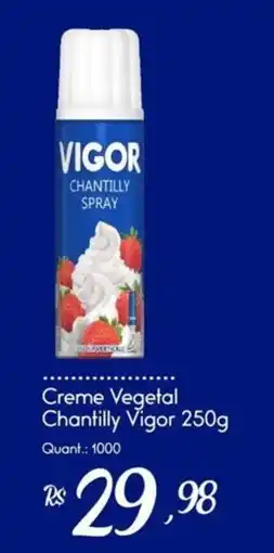 Giassi Supermercados Creme vegetal chantilly vigor oferta