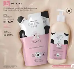 O Boticário loção desodorante hidratante deleite oferta
