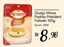 Giassi Supermercados Queijo Minas Padrão Président oferta