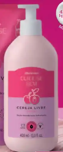 O Boticário Creme de banho cereja livre oferta