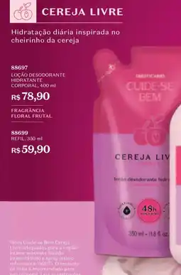 O Boticário Loção desodorante hidratante corporal oferta