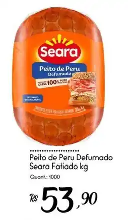 Giassi Supermercados Peito de Peru Defumado Seara Fatiado kg oferta