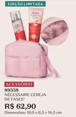 O Boticário Necessaire cereja de fases³ oferta