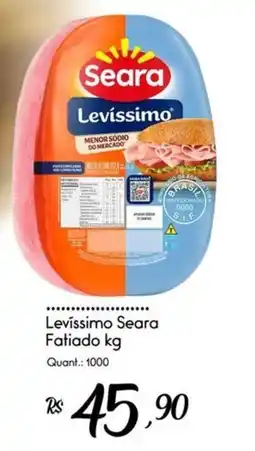 Giassi Supermercados Levíssimo Seara Fatiado oferta