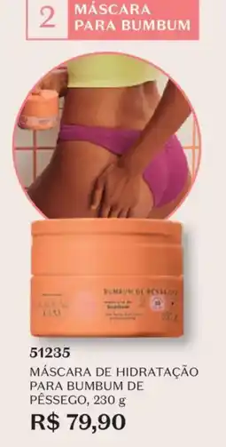 O Boticário Máscara de hidratação para bumbum de pêssego oferta