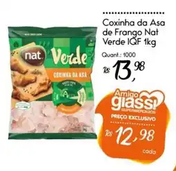 Giassi Supermercados Coxinha da Asa de Frango Nat Verde IQF oferta