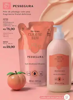 O Boticário loção desodorante hidratante oferta